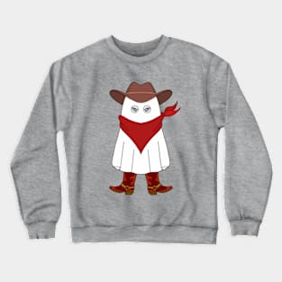 Halloween Ghost Cowboy Crewneck Sweatshirt